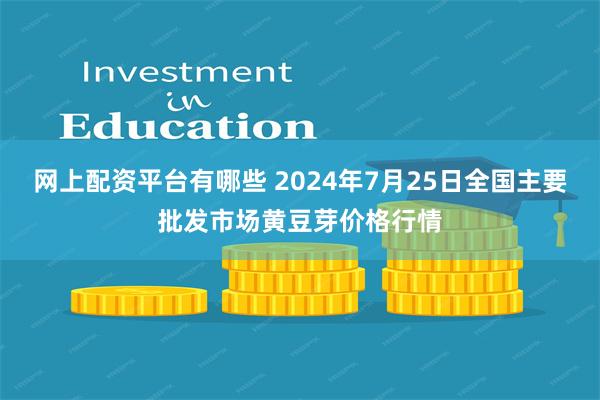 网上配资平台有哪些 2024年7月25日全国主要批发市场黄豆芽价格行情